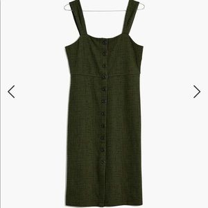 Madewell Texture & Thread Green Jumper Dress XL